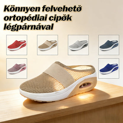 🌿 EU 35–43 Casualowe pantofle na skośnym obcasie – z materiału tekstylnego, wygodne – Płatność przy odbiorze 👡