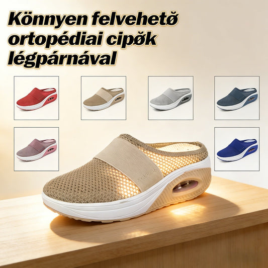 🌿 EU 35–43 Casualowe pantofle na skośnym obcasie – z materiału tekstylnego, wygodne – Płatność przy odbiorze 👡