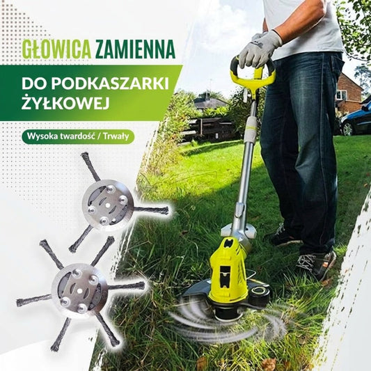 🌿 Stalowa głowica zamienna do podkaszarki – do chwastów i zarośli – Płatność przy odbiorze 📦
