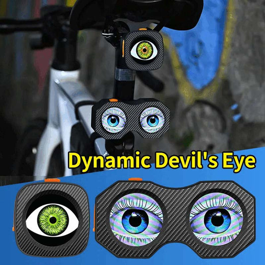 🎉Dynamiczne tylne światło rowerowe Devil's Eye-połączone z aplikacją