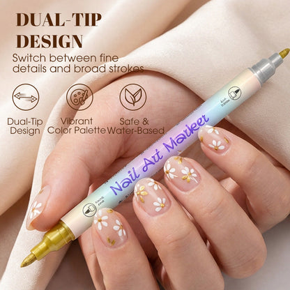 🖌️ 50% OFF – OSTATNI DZIEŃ! Pisaki do paznokci – zestaw do manicure i pedicure. Rysuj precyzyjne wzory i ciesz się salonowym efektem we własnym domu! 💅🎨