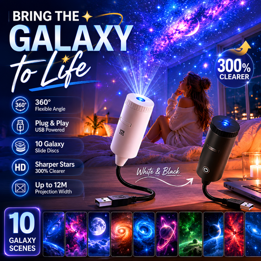 🌌🌙 Projektor gwiazd i galaxy – tryb księżyca, obrót nieba, uspokajająca atmosfera – Płatność przy odbiorze 💫