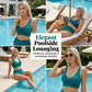 👙 Damski komplet bikini z marszczonymi elementami i wysokim stanem | Model wyszczuplający brzuch, top z wycięciami, rozmiary S–2XL – płatność przy odbiorze ✨