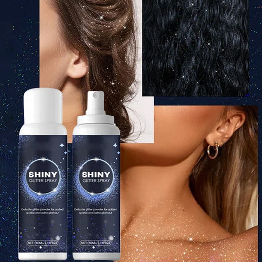 ✨ Brokatowy spray do włosów i ciała | Wodoodporny, trwały, szybkoschnący połysk – płatność przy odbiorze 💃