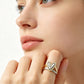 Two-Tone Layered Heart Ring