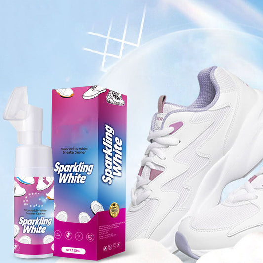 🧼 Bezwodny środek do czyszczenia białych butów w postaci pianki ze szczoteczką – nie wymaga spłukiwania, natychmiastowe wybielanie, 150 ml – płatność przy odbiorze ✨