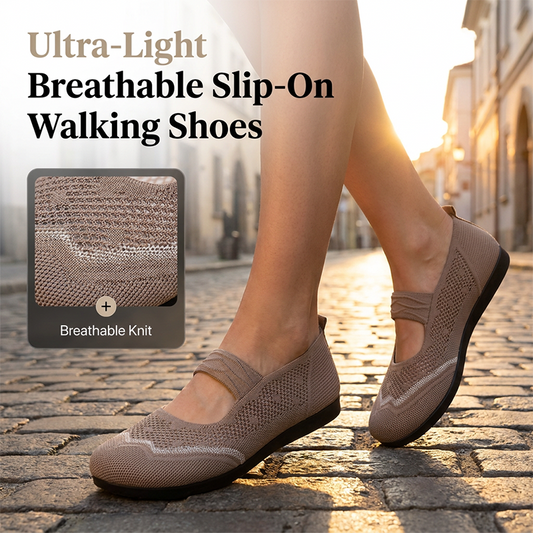 👟 Damskie, oddychające buty do chodzenia typu slip-on | Lekki materiał siateczkowy, antypoślizgowa podeszwa, komfort przez cały dzień – płatność przy odbiorze ✨