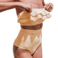 Women's Irregular Stripe High-Waisted Swimsuit