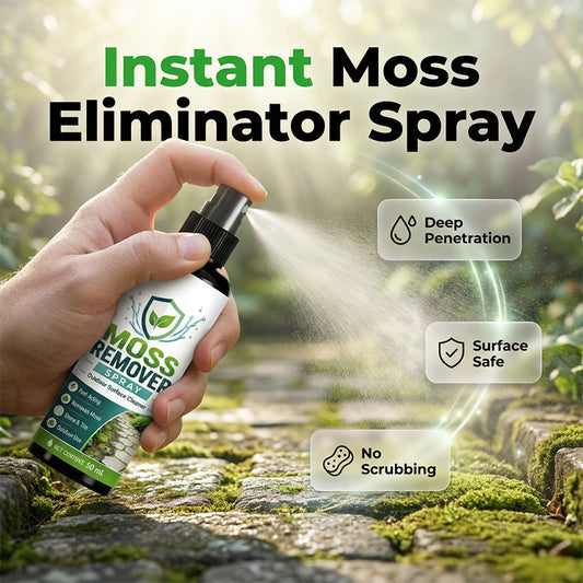 🌿 Środek do usuwania mchu i glonów – Spray gotowy do natychmiastowego użycia, nadający się również do dachów, tarasów, podjazdów i okładzin elewacyjnych – Płatność przy odbiorze 💪