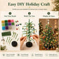 🎄✨ Zestaw DIY – choinka z koralików – stwórz własną, błyszczącą dekorację świąteczną 🎅