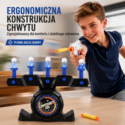 🎯 Elektryczna pływająca tarcza do strzelania piłeczkami – zasilanie USB, zabawa na wodzie! 💦🔫✨
