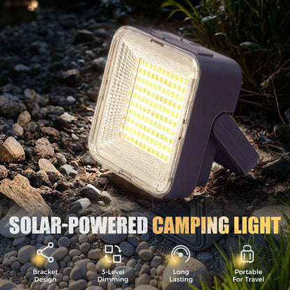 ☀️ Solarna lampka kempingowa | USB-C + Powerbank