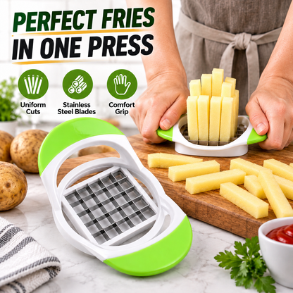 🍟 Ręczna krajalnica do ziemniaków na frytki | Jedno naciśnięcie