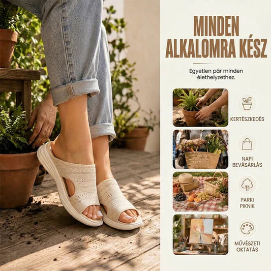 👡 Damskie, przewiewne sandały na platformie z dzianiny – rozmiary EU 36–45 – płatność przy odbiorze ✨